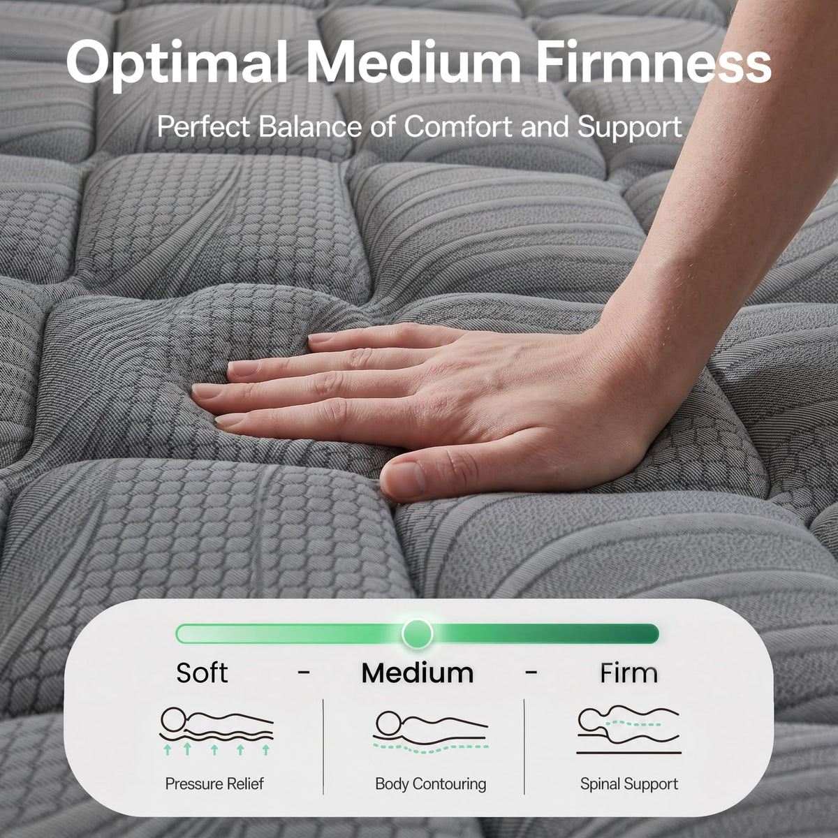 Full Size 12 Inch Hybrid Mattress D729