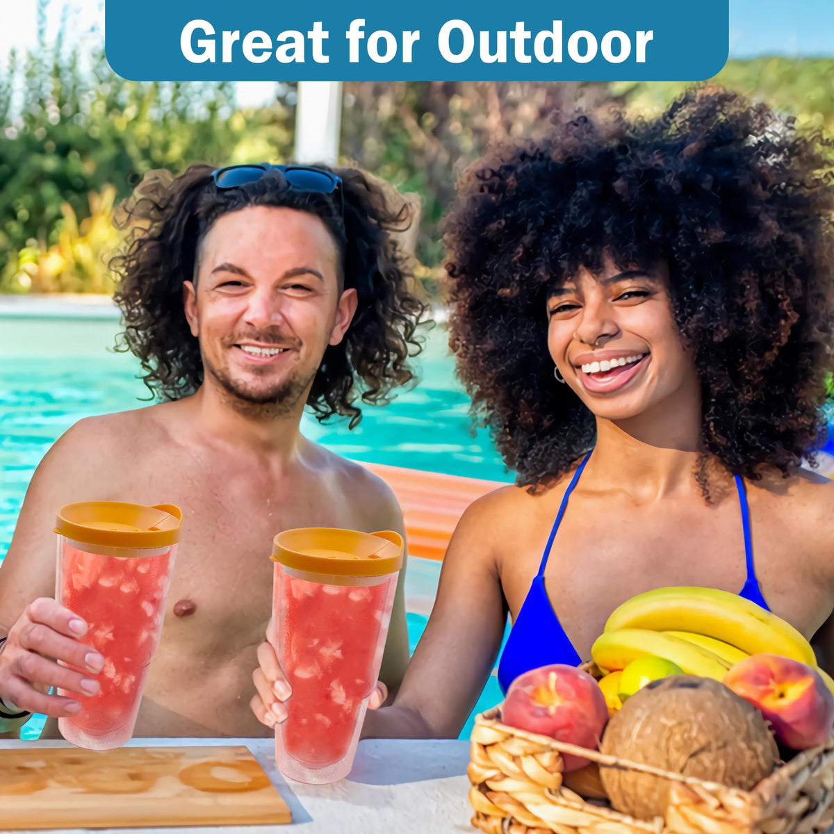 20 oz 4 Pack Double Wall Clear Acrylic Tumbler Cups with Lids R399